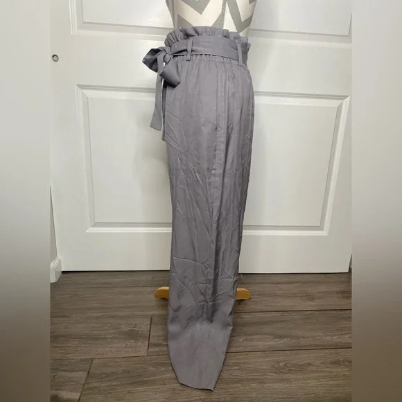 J. Crew Point Sur Size 4 Gray Paper Bag Gray Pant - Picture 7 of 10